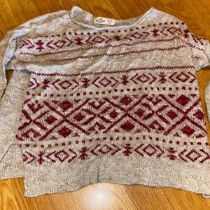 Fun print sweater (Hollister)